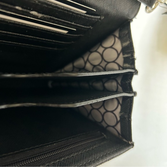 Nine West Pretty Little Things Black Faux Leather shoulder Cross Body bag Purse - Picture 15 of 15